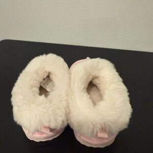 Cozy Pink and Cream Kids Slippers